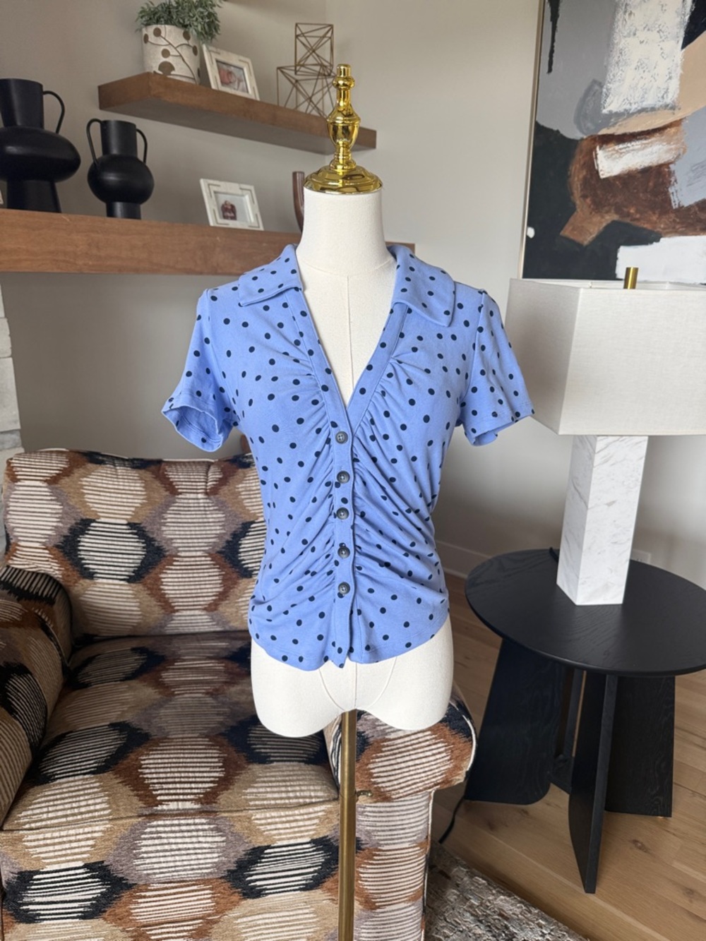 Maeve Ruched Blouse - Picture 2 of 11